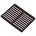 Nedco schoepenrooster alu. 245 x 195 mm RAL8017 bruin