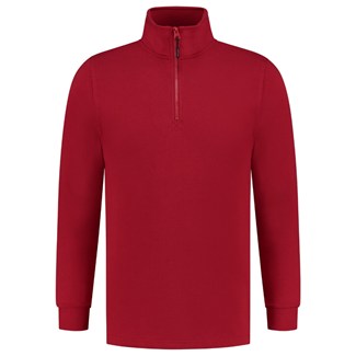 Tricorp sweater ritskraag - Casual - 301010 - rood - maat XXL