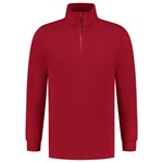 Tricorp sweater ritskraag - Casual - 301010 - rood - maat XXL