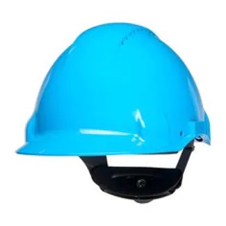 3M™ veiligheidshelm geventileerd met Uvicator™ - ratelverstelling - blauw - G3000NUV-BB
