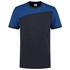 Tricorp 102006 T-shirt bicolor Naden - marine blauw/koningsblauw - maat XXL