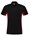 Tricorp Workwear 202002 Bi-Color unisex poloshirt Zwart Rood 5XL