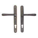 Dauby veiligheidsgarnituur kruk/kruk - Pure PHL + PHL - ruw metaal - profielcilinder 92 mm