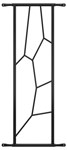 SecuBar Siertralie Deco 2 - Op het kozijn - Blackline - 250x825mm