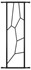 SecuBar Siertralie Deco 2 - Op het kozijn - Blackline - 250x825mm