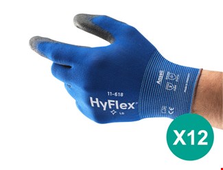 Ansell werkhandschoenen HyFlex® 11-618 - zak à 12 paar