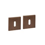 Intersteel Sleutelrozetten verdekt 53x53x6mm PVD Brons