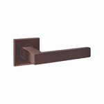 Intersteel Deurkruk Q 05 op rozet verdekt 53x53x6mm PVD Brons