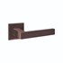 Intersteel Deurkruk Q 05 op rozet verdekt 53x53x6mm PVD Brons