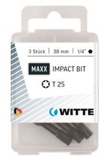 Witte torx bit MAXX Impact [3x] - 1/4'' - T 30 - 38mm  