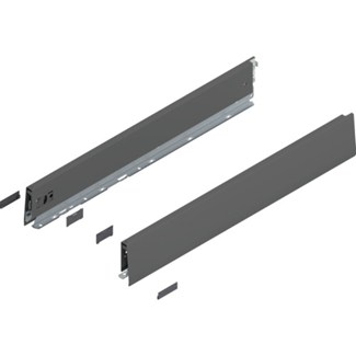 Blum MERIVOBOX zijkant M-hoogte, R+L, 600mm Kleur: orion grijs