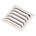Nedco groot schoepenrooster alu. 250 x 250 mm hoog