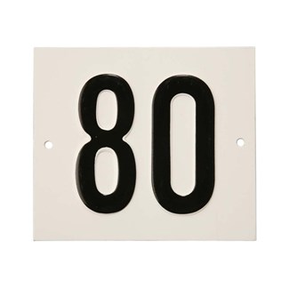 Besbo huisnummerplaat - Nr. 80 - aluminium