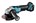 Makita haakse accu slijpmachine - DGA505ZJ - 18V - 125mm - excl. accu en lader - met veiligheidsschakelaar - in Mbox