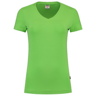 Tricorp dames T-shirt V-hals 190 grams - Casual - 101008 - limoen groen - maat S