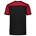 Tricorp 102006 T-shirt bicolor Naden - zwart/rood - maat S