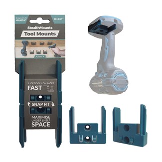 StealthMounts gereedschapshouders (4x) blauw - voor Makita LXT accugereedschap 