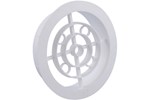 Nedco luchtrooster - rond - pvc - 100 mm