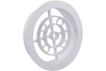Nedco luchtrooster - rond - pvc - 100 mm