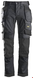 Snickers Workwear 6241 Stretch Werkbroek met holsterzakken grijs/zwart - maat 64