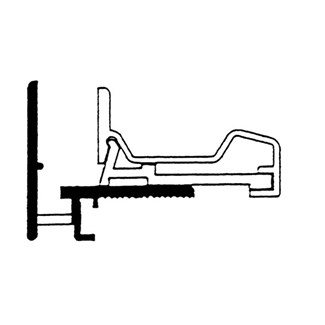 Roval beglazingsprofiel - 3000 mm - 26x20 mm - G-5 geanodiseerd 