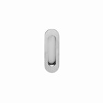 Intersteel schuifdeurkom ovaal - 120x40 mm - RVS geborsteld