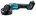 Makita haakse accu slijpmachine - GA005GZ - 40V Max - 125mm - excl. accu en lader - met vastzetschakelaar - in doos