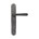 Dauby deurkruk op schild - Pure PHL"L+L" / P40 - ruw metaal - blind