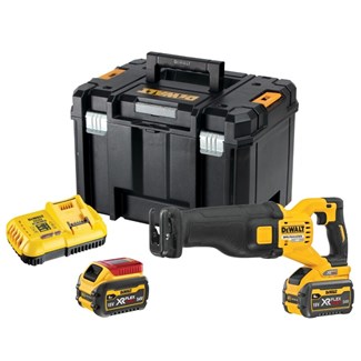 DEWALT DCS389X2-QW Accu Reciprozaag 54V XR FLEXVOLT - Inclusief 2x 9.0Ah Accu, Lader en Koffer