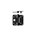 Intersteel glijlager scharnier - SKG*** - afgerond - 89x89x3 mm - zwart - DIN rechts