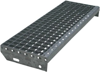 Bazo traptrede - gegalvaniseerd - met schetsplaten - 800 x 200 x 30 mm