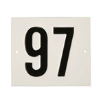 Besbo huisnummerplaat - Nr. 97 - aluminium