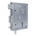 Mauer opleg klavier poortslot met dagschoot - doornmaat 60 mm - 3360 BB/KD - incl. deurkrukgarnituur met schild (zwart) - staal verzinkt