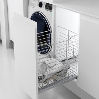 Menage confort uittrekbare wasmand draad 300mm met frontsteun