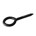 Homefix schroefoog [5st] - HCP-coating - zwart - 20x10mm