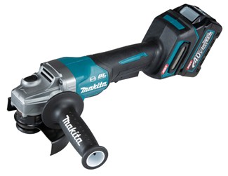 Makita haakse accu slijpmachine - GA013GM201 - 40V Max - 125mm - 2x4.0 Ah accu en lader - in Mbox