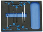 GEDORE stiftsleutelset - 2C-T-greep - 2/4 CT module - 6-delig