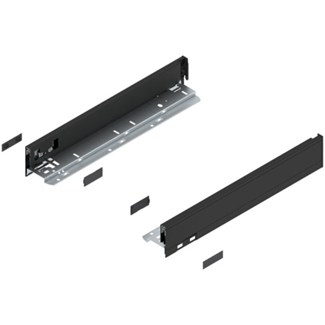 blum LEGRABOX zijkant L+R  N-hoogte, 400mm Kleur: carbon zwart