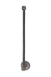 Dauby toiletrolhouder enkel - Pure Plus - ruw metaal - 350 mm - links
