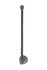 Dauby toiletrolhouder enkel - Pure Plus - ruw metaal - 350 mm - links