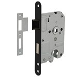 Intersteel dag- en nachtslot - doornmaat 50 mm - cilinder - 55 mm - zwart gelakt