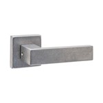 Intersteel Deurkruk Amsterdam met rozet 53x53x10mm RVS getrommeld