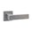 Intersteel Deurkruk Amsterdam met rozet 53x53x10mm RVS getrommeld