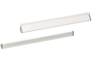 Nedco ventilatiekapje alu.wit 300 x 30 mm RAL9010 wit