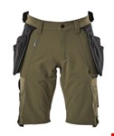 Mascot Advanced short - 17149-311 - afritsbare spijkerzakken - mosgroen - maat C45