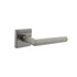 Intersteel deurkruk op vierkant massief rozet - Jura - 53x53x10 mm - RVS geborsteld