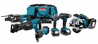 Makita accu combiset - boren/(slag)schroeven/zagen - DLX6038T - 18V - 3x5.0 Ah accu en snellader - in Toolbag