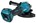 Makita haakse accu slijpmachine - GA038GZ04 - 40V Max - 230mm - excl. accu en lader - met veiligheidsschakelaar - in doos