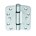 BSW glijlagerscharnier - 818 Allround - afgerond - 89x89x3 mm - gegalvaniseerd 