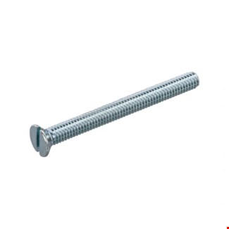 Hoenderdaal metaalschroef [200x] - VZ - platkop - zaagsnede - M5x40mm
